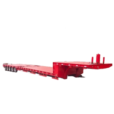 CIMC ثقيلة الوظيفة نصف مقطورة Lowboy مع القدرة على تحميل 30T 100T 3 محاور 4 محاور