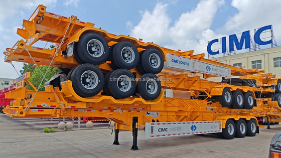 CIMC 2 محور 3 محور 20FT 40ft حاوية الهيكل العظمي