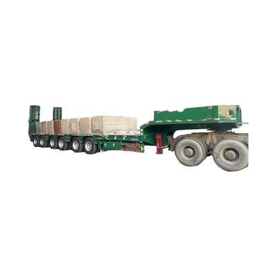 الحمولة القصوى 100 طن CiMC 6 محورات 60 T 80 120 طن نصف مقطورة منخفضة مع معدات الهبوط القياسية 28 طن