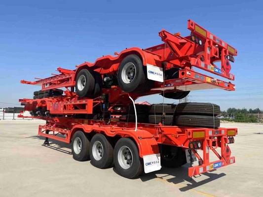 CIMC 3 محور 20FT 40ft حاوية رفقة الهيكل العظمي نصف رفقة