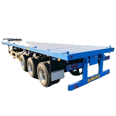 CIMC 3 محاور أو تخصيص مع 3mm 4mm منصة صفيحة الحبوب 20ft 40ft حاوية جميع أنواع الشحن شاحنة سطحية نصف مقطورة