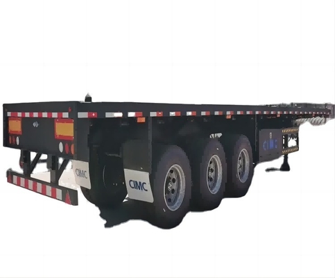 CIMC تستخدم سعة تحميل ثقيلة 40 60 80 100 طن 3 محور 4 محور 40ft 45ft حاوية سقف نصف مقطورة إلى أفريقيا