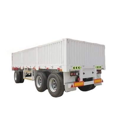 CIMC 40FT 2 محور 7.5T وزن طراز 12.4 * 2.48m حمولة مفيدة 40T ماركة JOST إطار معدات الهبوط يدوي التشغيل ذو السرعة الثنائية نصف مقطورة