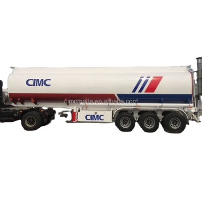 أحدث تصميم للعملية من CIMC هو نصف مقطورة متوسطة سائلة ذات ثلاثة محاور مصنوعة من الصلب عالي القوة.