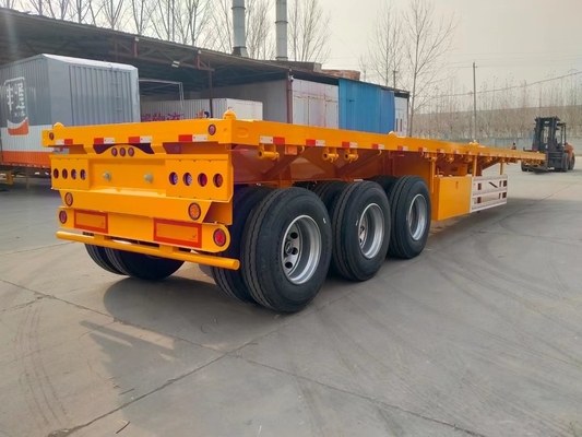 شاحنة الحاويات الفولاذية النصفية المقطورة مع نظام مكابح Wabco