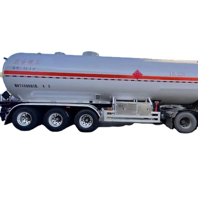 CIMC 3 / 4 محاور النيتروجين السائل الغاز الطبيعي Lpg ناقل شاحنة وشاحنة نصف مقطورة بروبان النقل الطرق ناقل