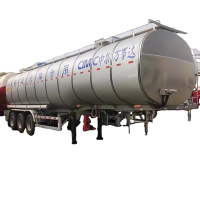 CIMC 3 محور الحديد S30408 11450*2500*3900mm الكتلة الإجمالية 40T كتلة الحافة 8200 استخدام EHA نهاية صحن 4.5mm سمك خزان السائل العادي