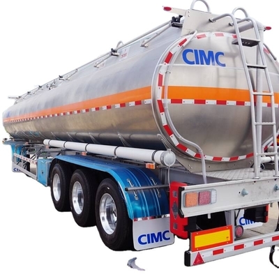 CIMC 33000 40000 45000 50000 60000 لترات 3 محاور سبيكة الألومنيوم الوقود البنزين البنزين خزان النفط ناقل النفط نصف مقطورة للبيع