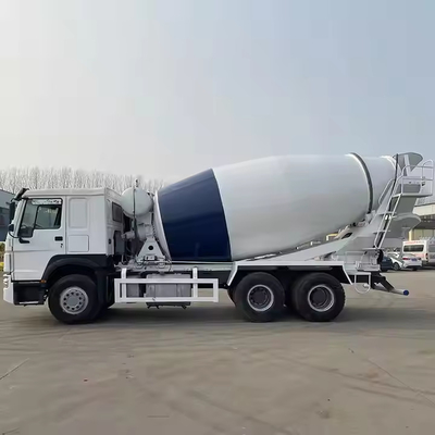 اليد الثانية HOWO 340HP 2-25cbms 9630*2500*3998mm 16650kg شاحنة خلاط الخرسانة