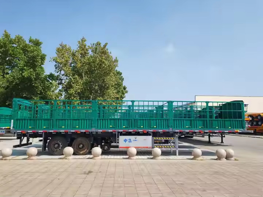 CIMC الفولاذ تعليق ميكانيكي 2/3 محور 40 قدم الجدار الجانبي سد الشحن نصف مقطورة