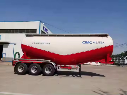 CIMC 3 محاور 35cbms الديزل مولد خليط جاف الهاون صندوق مسحوق خزان شحن نصف مقطورة