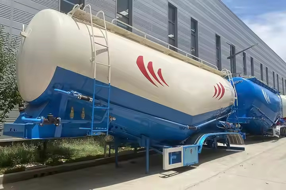 CIMC بيع الساخن ثلاثي المحور سيلو ناقل نصف مقطورة 40 45 50 طن نقل مسحوق للأسمنت شحنات الطلب الكبير ومتعاقبات المرافق